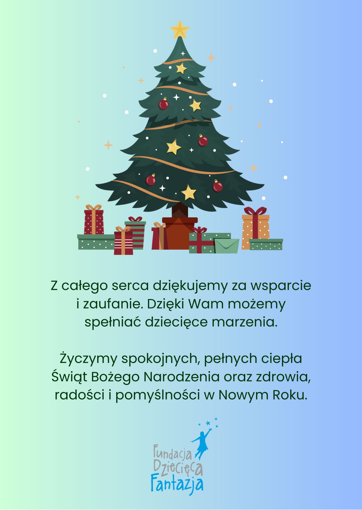 Podziękowanie od Fundacji Dziecięca Fantazja